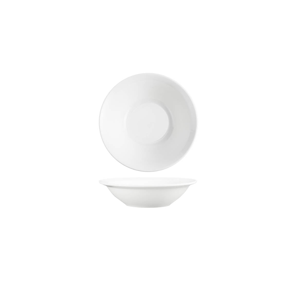 Tablekraft Core White Banquet Round Fruit Bowl - Narrow Rim, 160mm, Box of 6