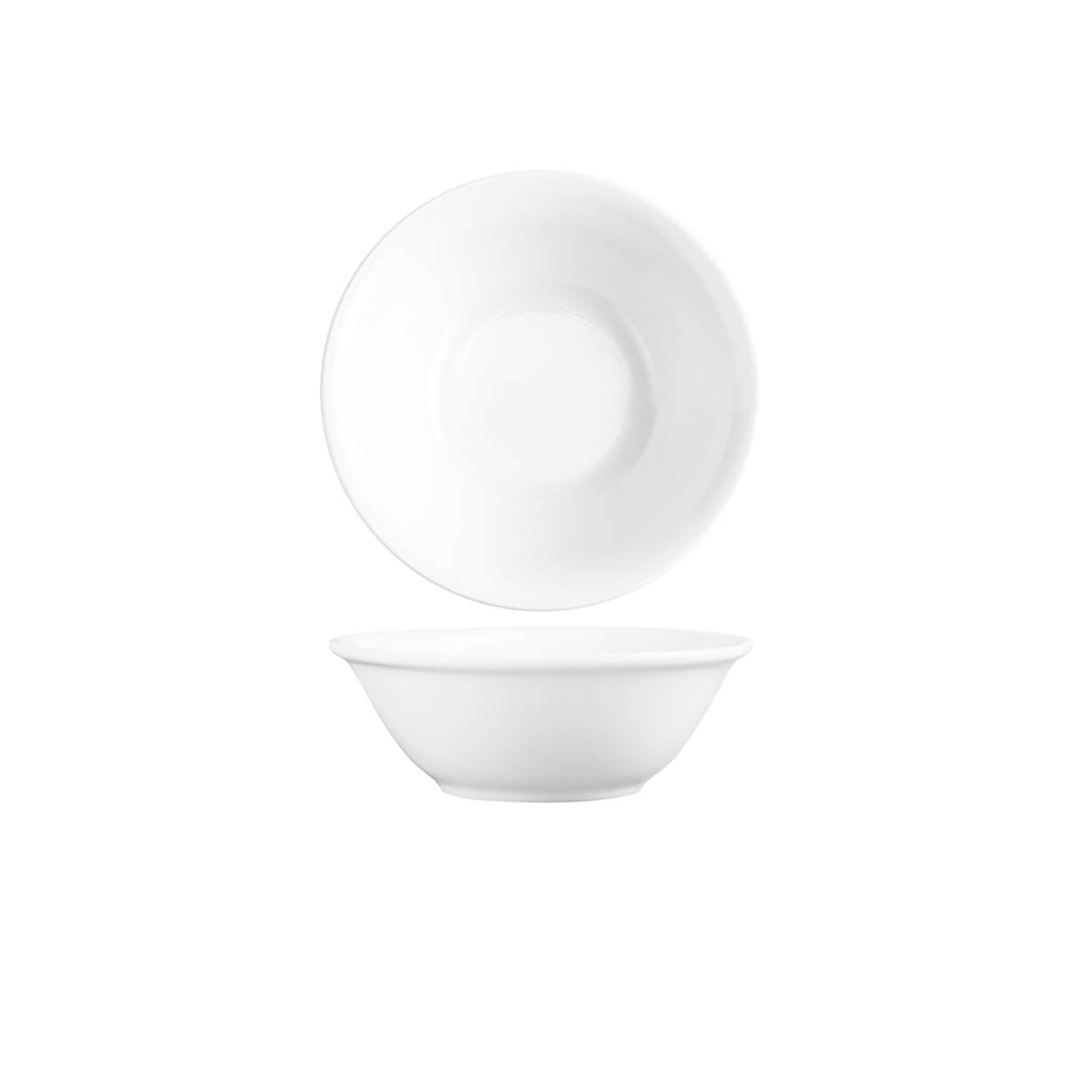 Tablekraft Core White Banquet Round Salad Bowl - Narrow Rim, 175mm, Box of 6