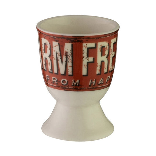 Animal Themed Egg Cup - Vintage Farm Fresh Eggs