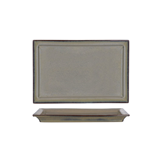 Tablekraft Artistica Canvas Rectangular Plate With Rim 310x205mm (Box of 6) - Kitchenly