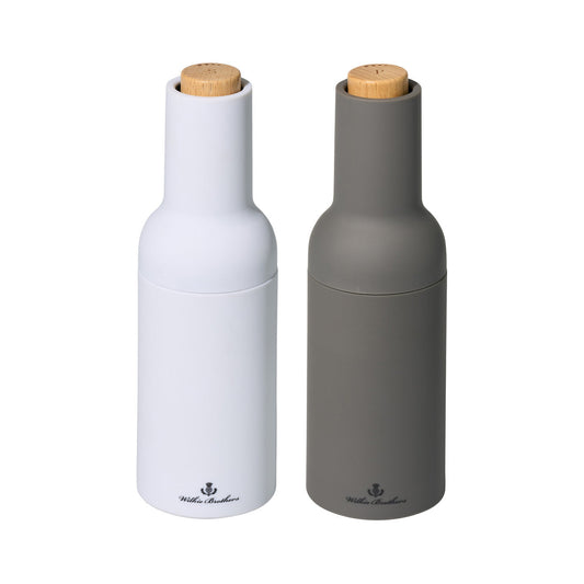 Electric Gravity Salt and Pepper Mill Set Monochrome
