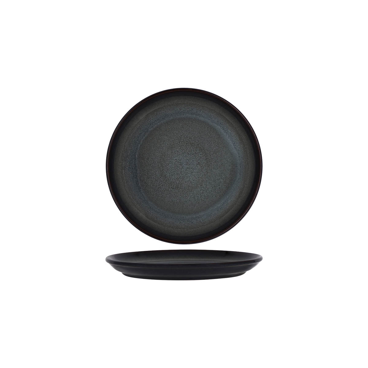 Tablekraft Artistica Pewter Round Plate Rolled Edge 220mm (Box of 12) - Kitchenly