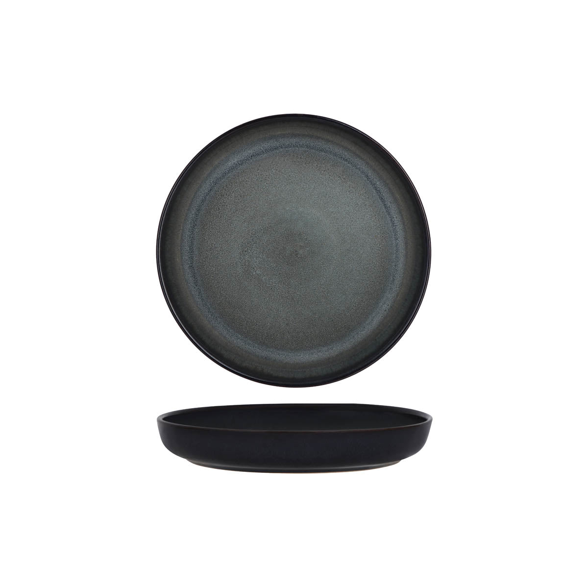 Tablekraft Artistica Pewter Round Deep Plate 240mm (Box of 6) - Kitchenly
