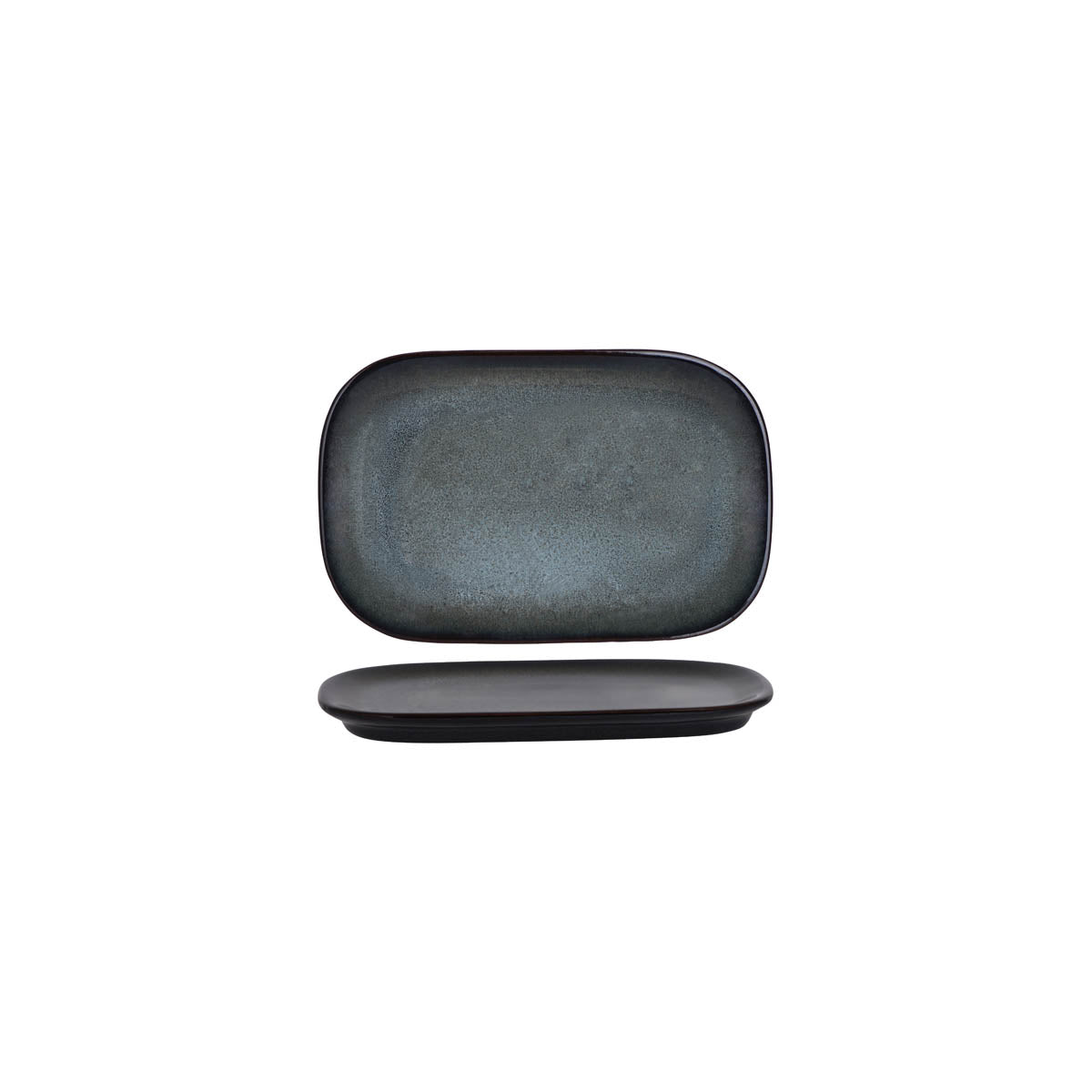 Tablekraft Artistica Pewter Rectangular Coupe Plate 220x140mm (Box of 12) - Kitchenly