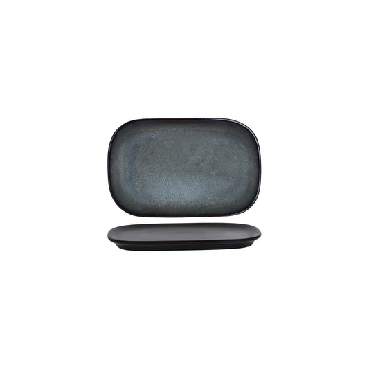 Tablekraft Artistica Pewter Rectangular Coupe Plate 220x140mm (Box of 12) - Kitchenly