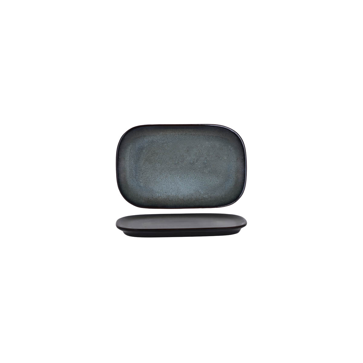 Tablekraft Artistica Pewter Rectangular Coupe Plate 170x110mm (Box of 12) - Kitchenly