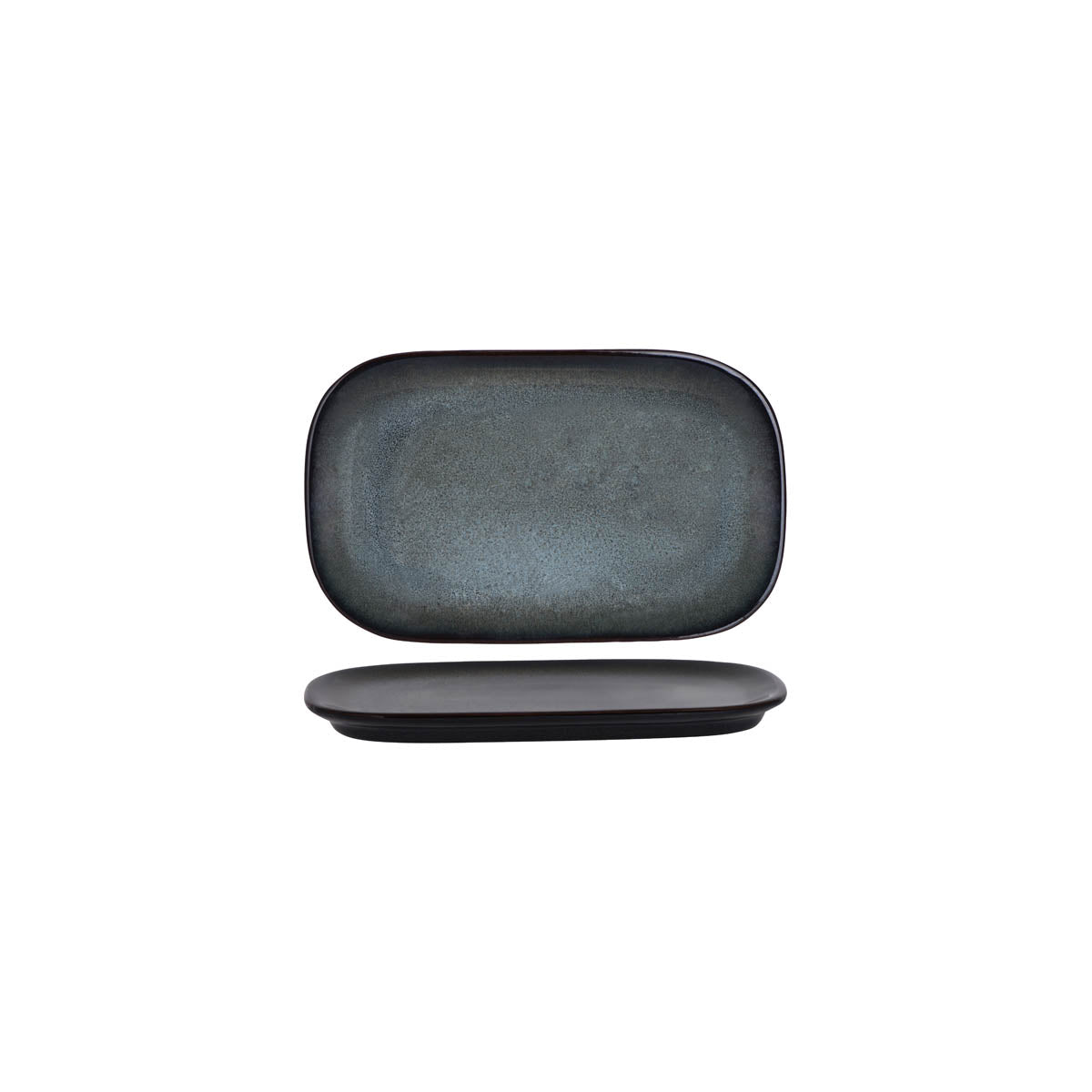 Tablekraft Artistica Pewter Rectangular Coupe Plate 250x140mm (Box of 12) - Kitchenly