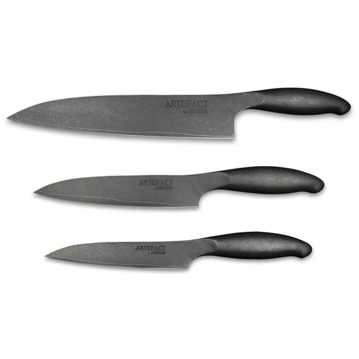Samura ARTEFACT Knives Set - Paring Knife, Utility Knife, Chefs Knife - Kitchenly