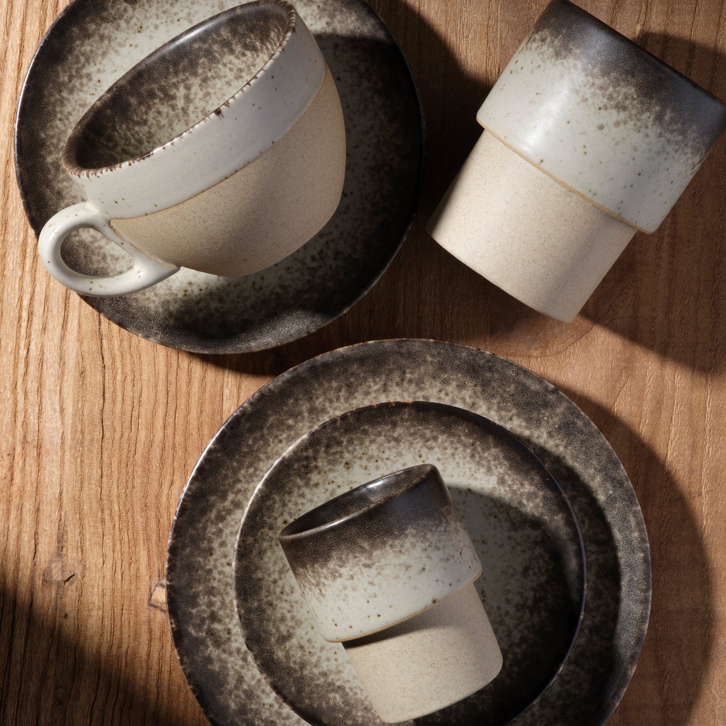 Brew Pottery Creamy Clove Stackable Tumbler - 220ml, Box of 6