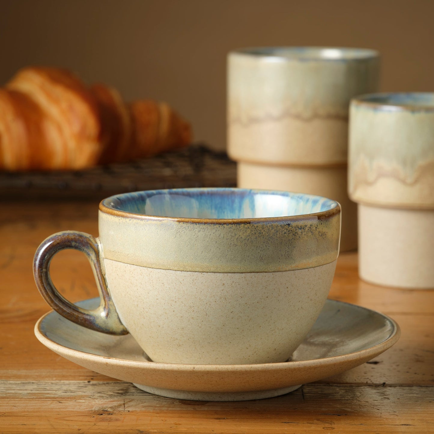 Brew Pottery Sandy Beige Stackable Tumbler - 220ml, Box of 6