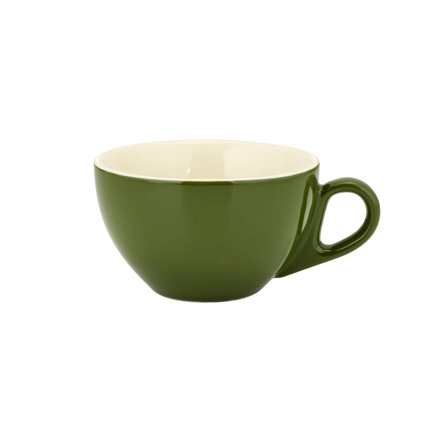 Brew Pine Green Cappuccino Cup - 220ml, Box of 6