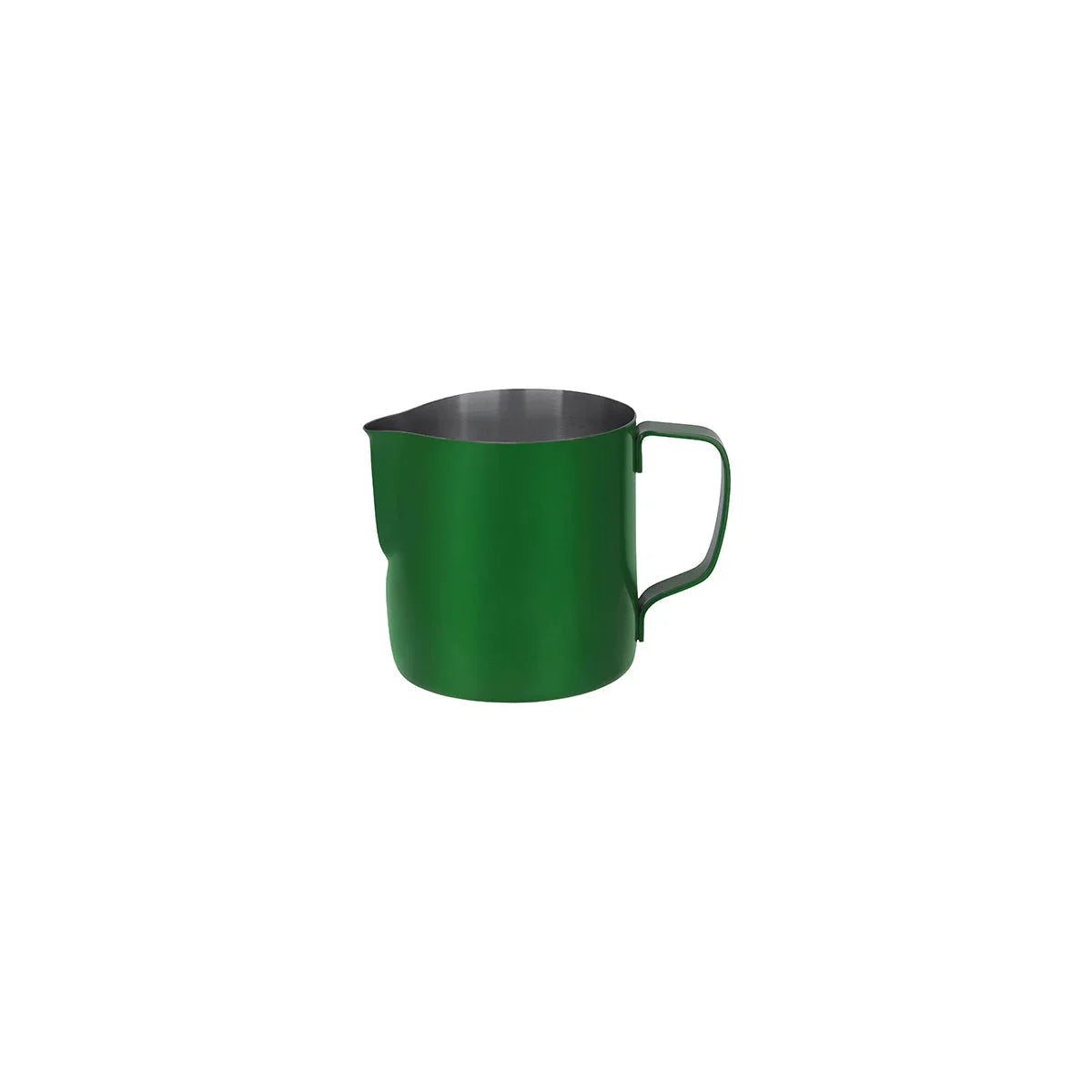 Brew Stainless Steel Milk Frothing Jug - 350ml, Powder Coat Green