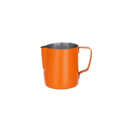 Brew Stainless Steel Milk Frothing Jug - 600ml, Powder Coat Orange