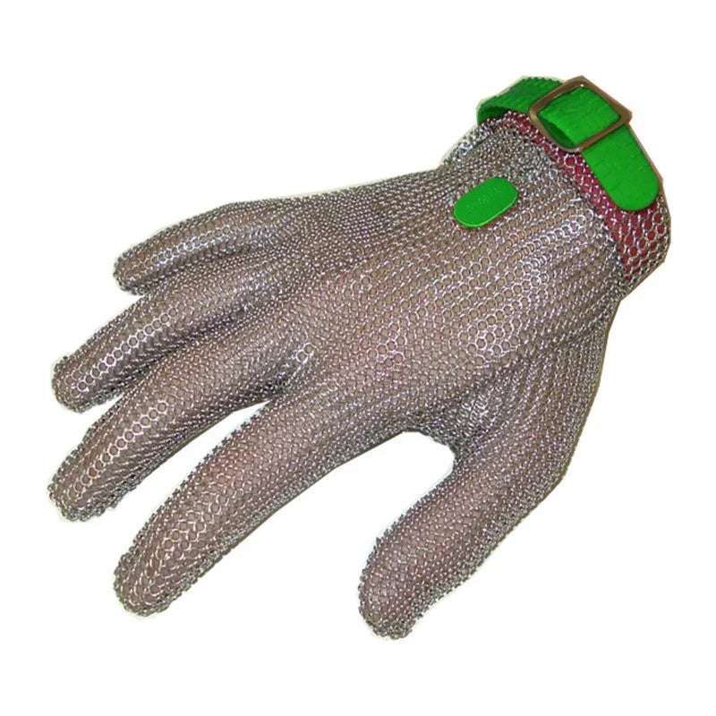 Chainex 5 Finger Extra Small Ambidextrous Plastic Band - Green - Kitchenly