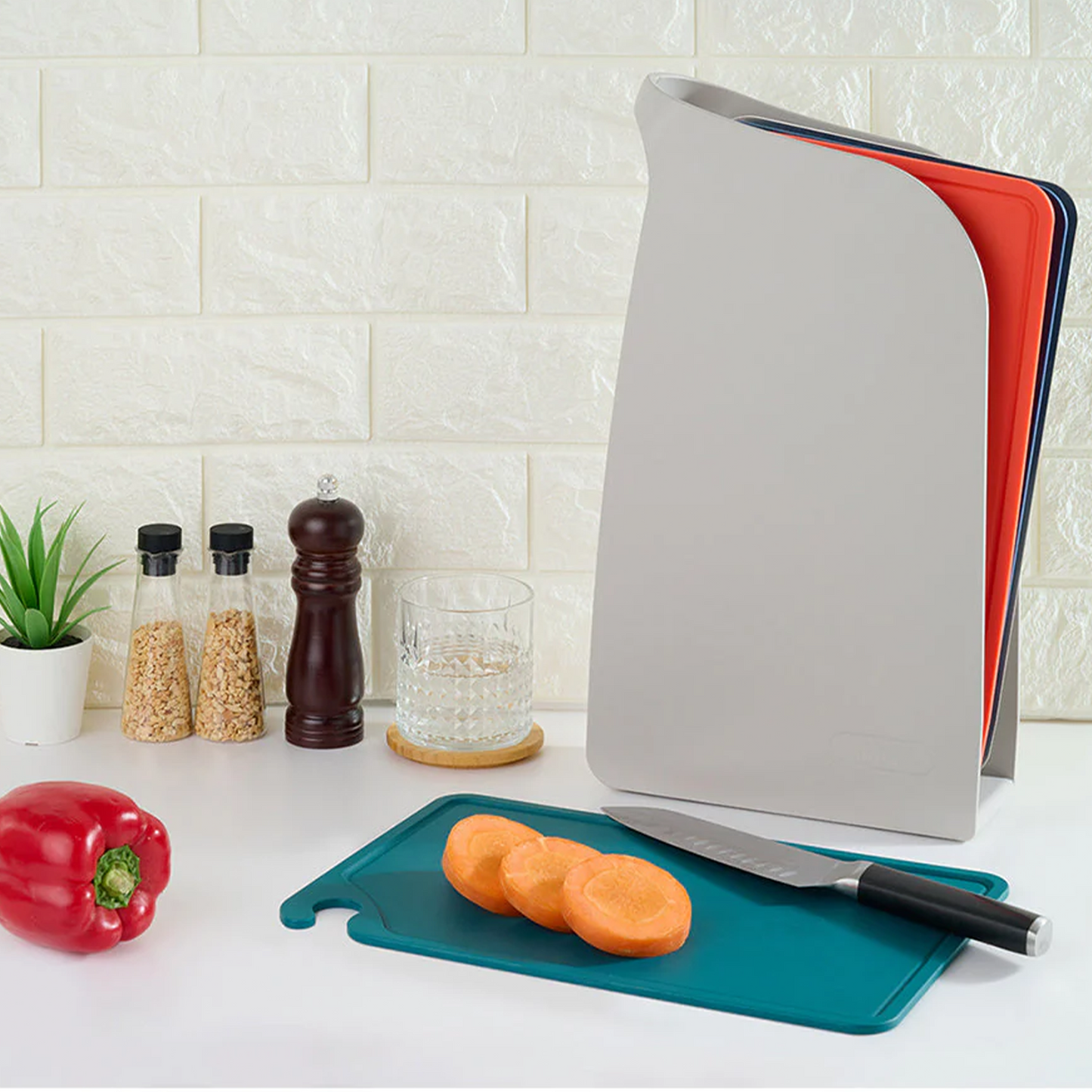 Cuittisan The Index Chopping Board Set Container - 4pc