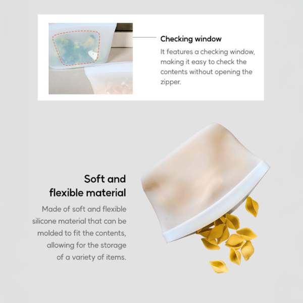Cuitisan Reusable Silicone Bag Container - 1L