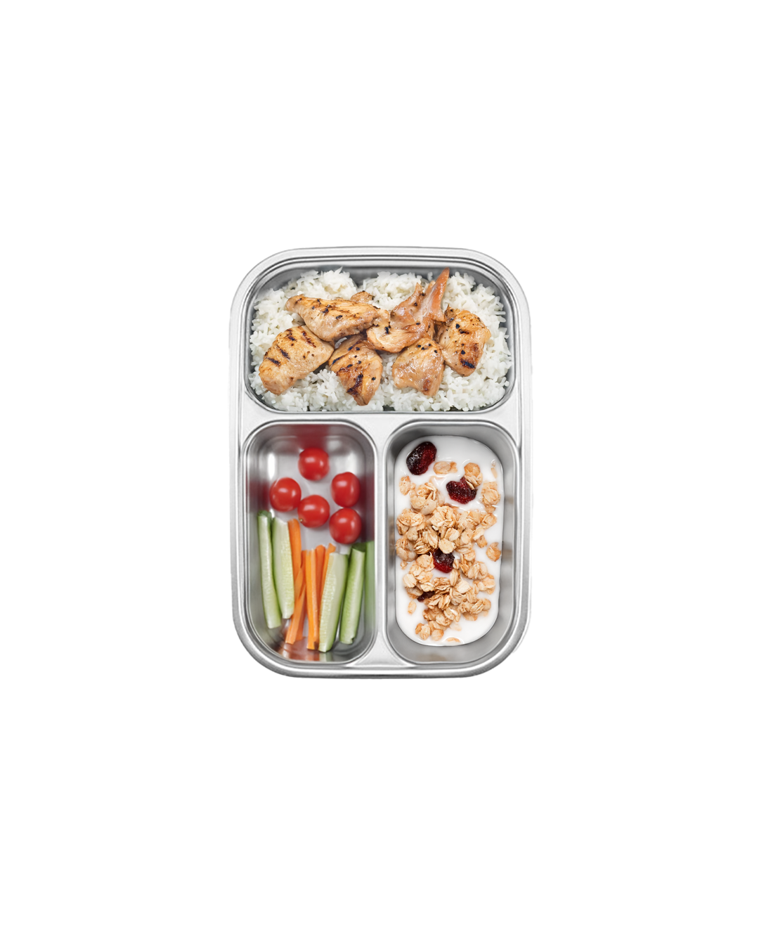 Cuitisan 3 Partition Rectangle No.4 Container - 900ml