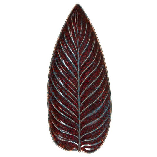 Costa Nova Riviera Vigne Strelizia Leaf Plate - 398x172mm (Box of 2)