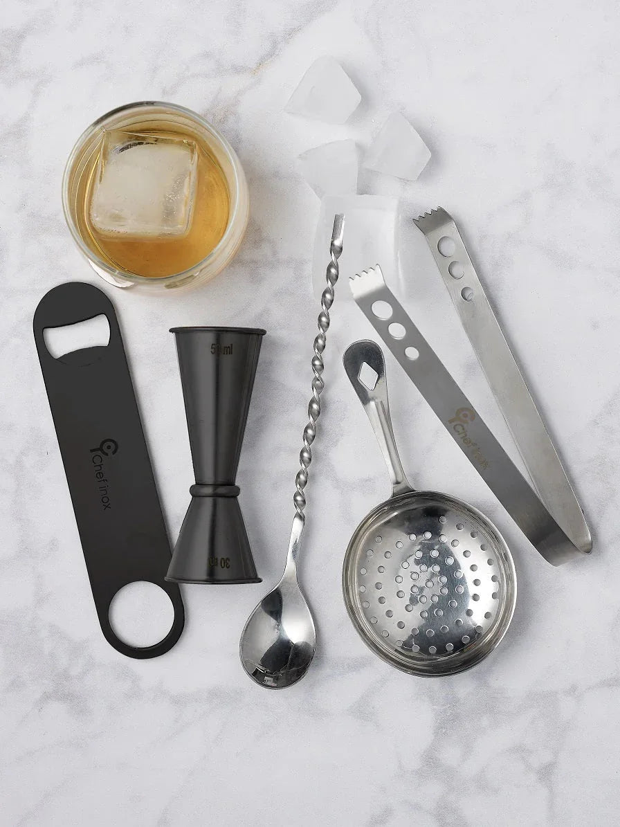 Chef Inox Bar Blade - Black Powder Coated, 180mm