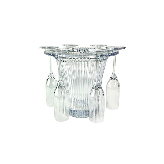 D-Still Bamboo Champagne Bucket & Flutes Set - 3.8L, 6 Flutes, 145ml