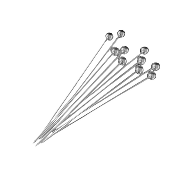 D-Still Stainless Steel Cocktail Picks - Pack of 10