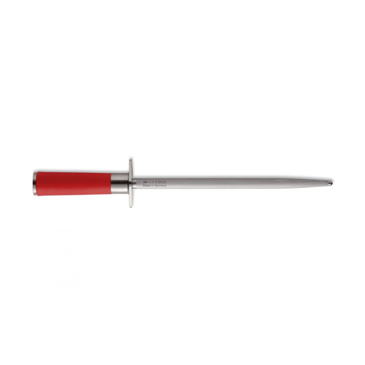 F.Dick Red Spirit Sharpening Steel Regular Cut Round 25cm C&C/P - Kitchenly