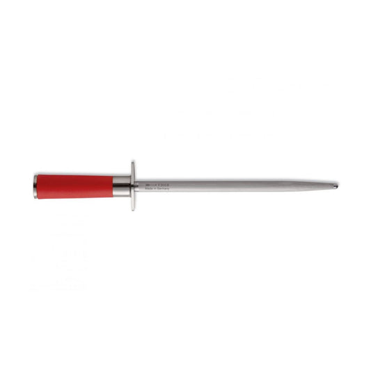 F.Dick Red Spirit Sharpening Steel Regular Cut Round 25cm C&C/P - Kitchenly