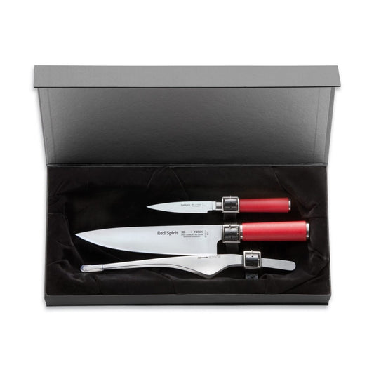 F.Dick Red Spirit Gift Set Knife Set 3pcs - Kitchenly
