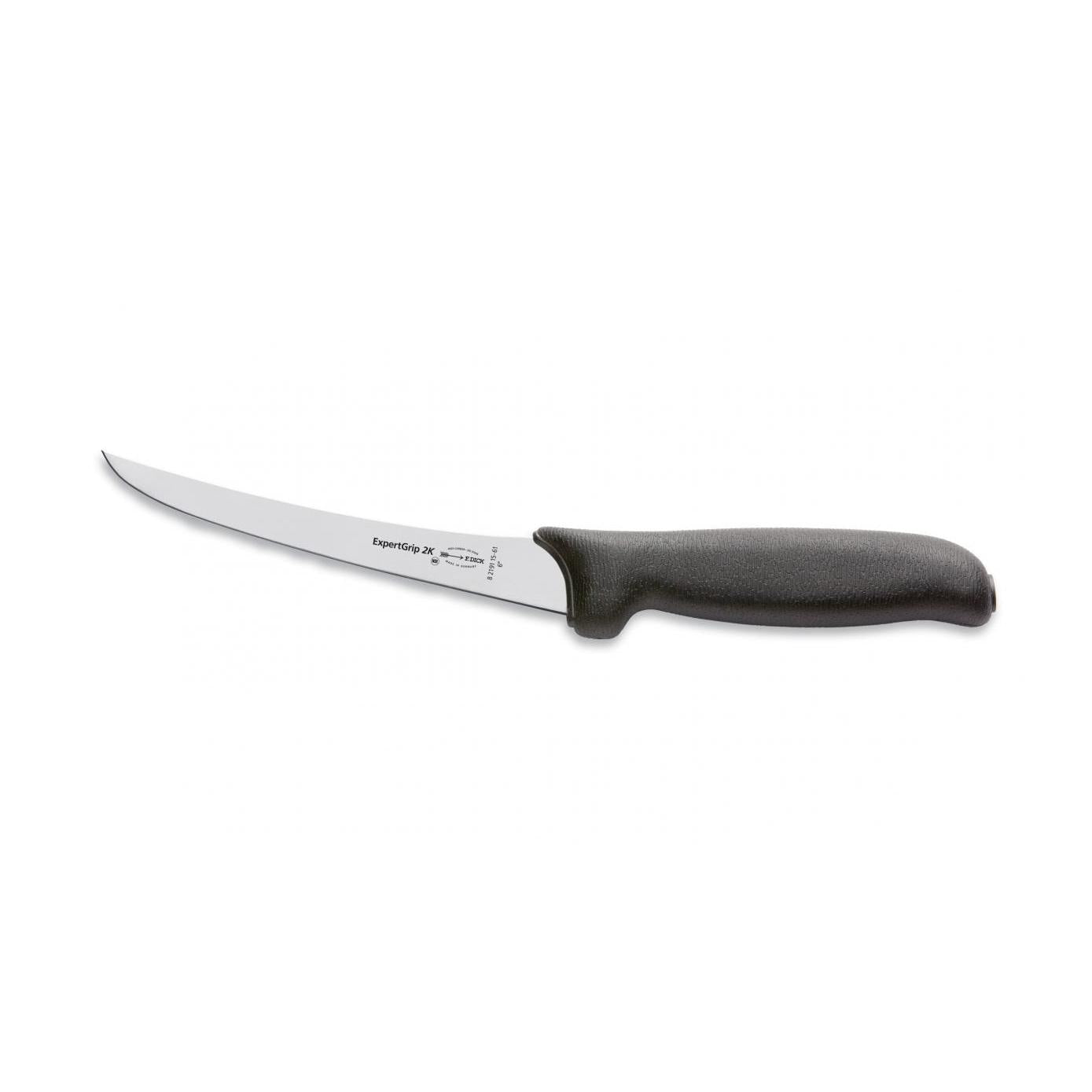 F.Dick ExpertGrip Boning Knife Stiff 15cm Black S-S/P - Kitchenly