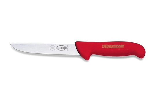 F.Dick ErgoGrip Boning Knife Wide Blade 15cm Red S-S/P - Kitchenly