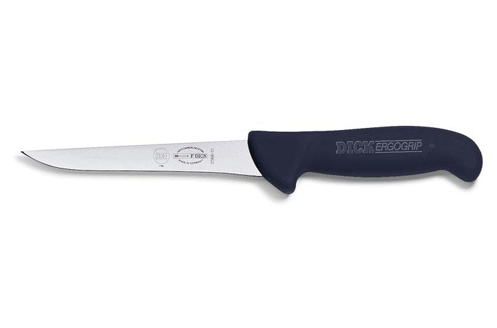 F.Dick ErgoGrip Boning Knife Narrow Blade 15cm Black SS/P - Kitchenly