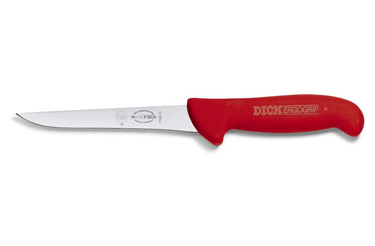 F.Dick ErgoGrip Boning Knife Narrow Blade 15cm Red S-S/P - Kitchenly