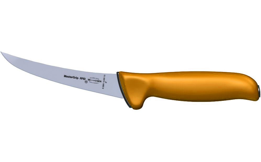 F.Dick MasterGrip Boning Knife Stiff 13cm Orange S-S/P - Kitchenly