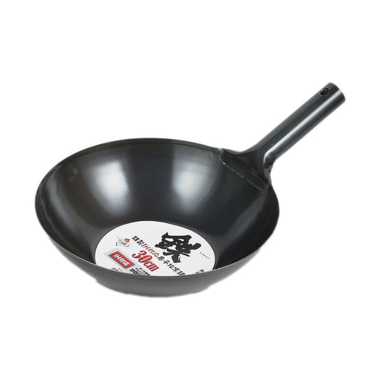 Pearl Life Beijing Iron Wok with Flat Base - 33cm