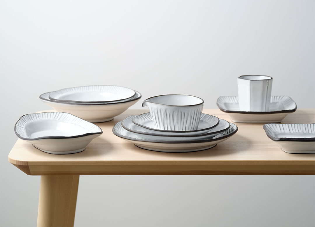 Tablekraft Linea Organics Service Bowl with Spout - 100x60mm, White, Box of 4