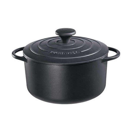 Kuchenprofi Round French Oven 22cm Black - Kitchenly