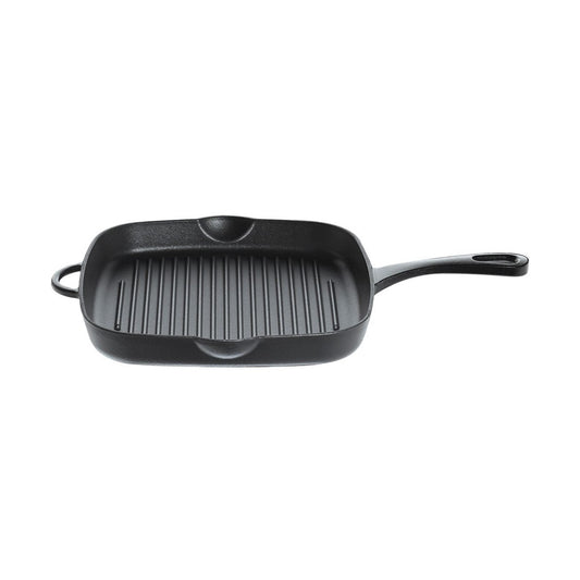 Kuchenprofi Provence Grill Pan with Handle 26cm Black - Kitchenly