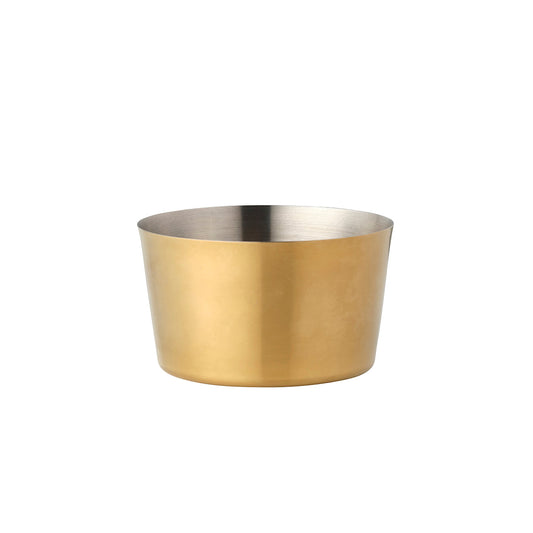 Chef Inox Miniature Brushed Brass Serving Bowl - 140mm