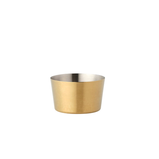 Chef Inox Miniature Brushed Brass Serving Bowl - 100mm