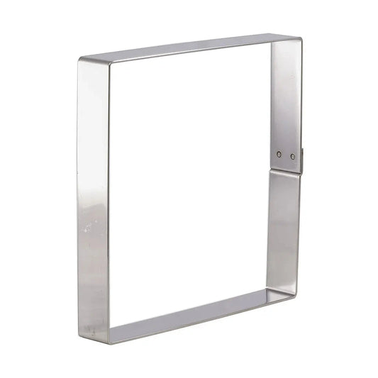 Matfer Bourgeat Stainless Steel Square Cake Frame - 330x330x35mm