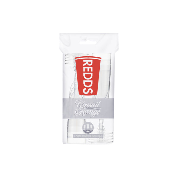 Redds Cristal Range Champagne Flute - 175ml, Pack of 8