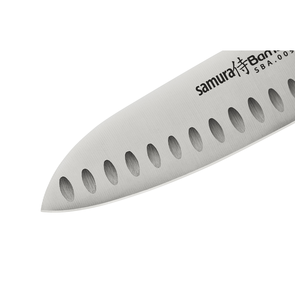 Samura BAMBOO Santoku Knife Hollow Ground - 160mm - Kitchenly