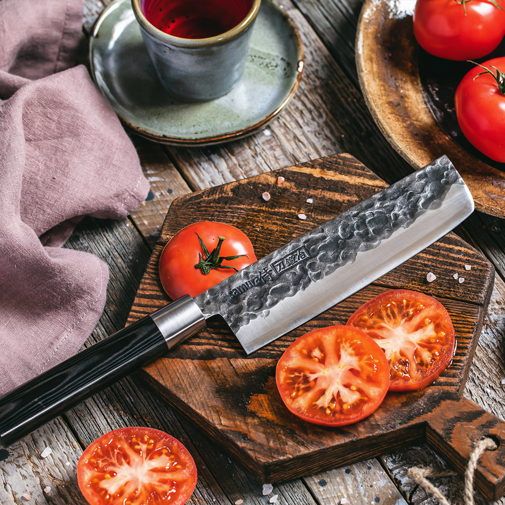 Samura BLACKSMITH Nakiri Knife - 168mm - Kitchenly