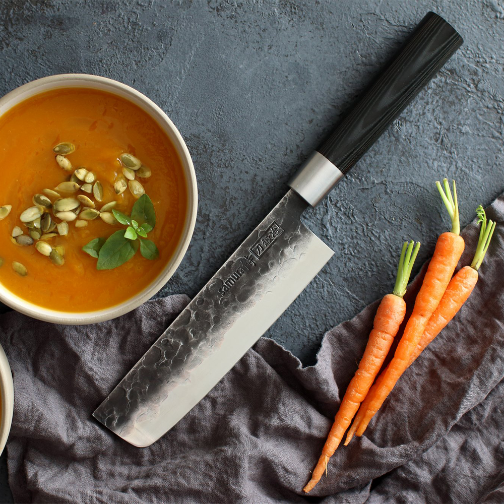 Samura BLACKSMITH Nakiri Knife - 168mm - Kitchenly