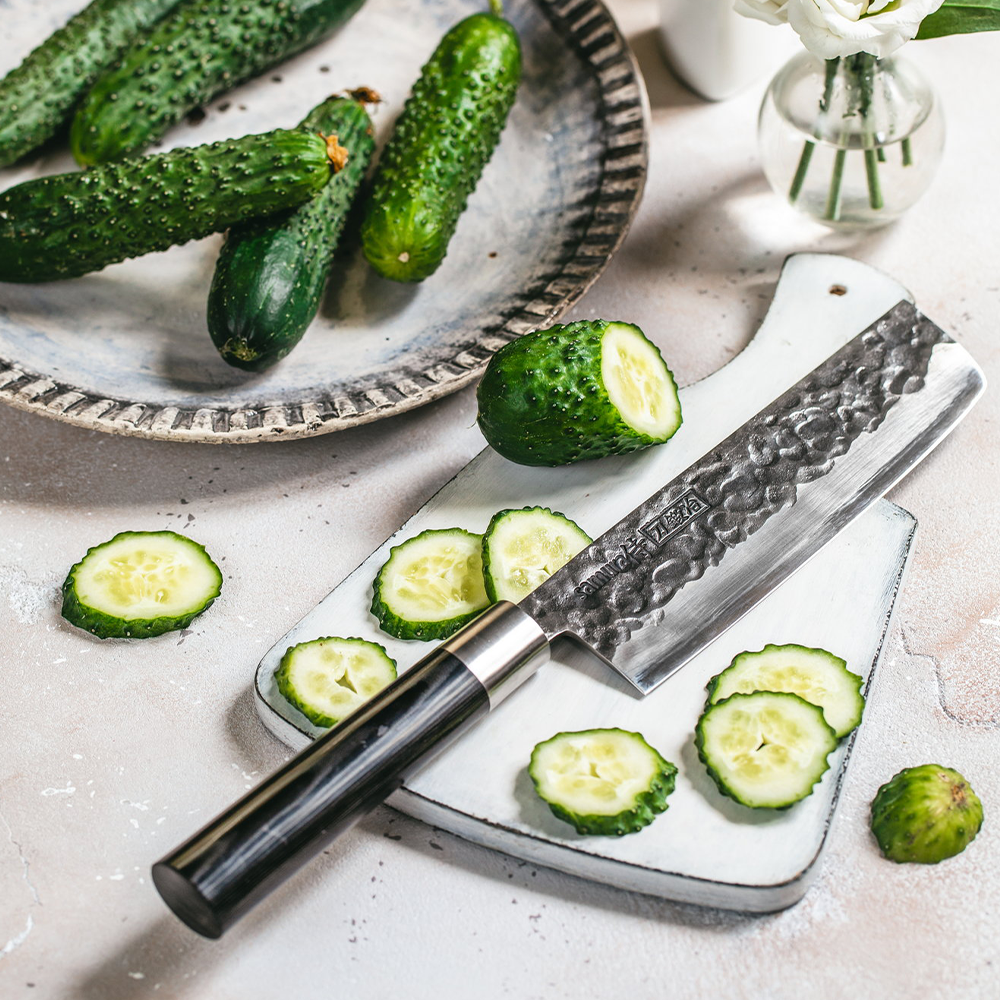 Samura BLACKSMITH Nakiri Knife - 168mm - Kitchenly