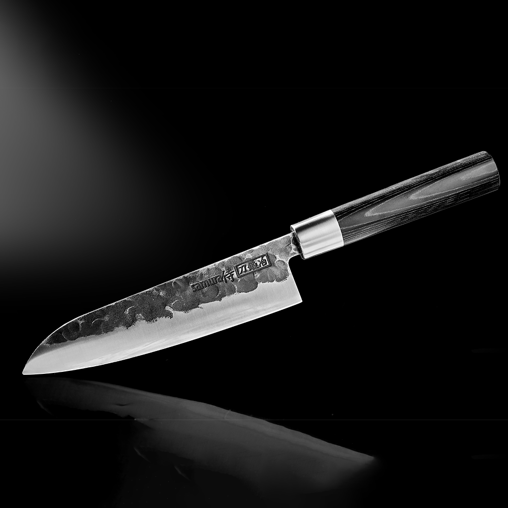 Samura BLACKSMITH Santoku Knife - 182mm - Kitchenly