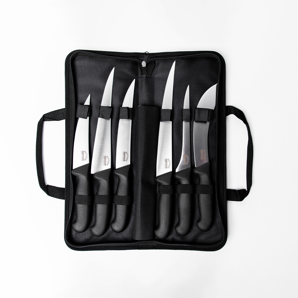 Samura BUTCHER Knife Set - Fillet FISHERMAN, Long Slicer, Boning, Small Butcher, Butcher, Skinning (bag included) - Kitchenly