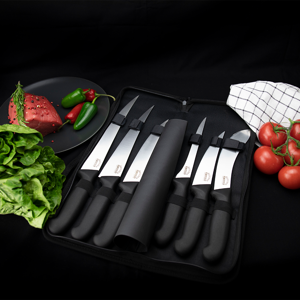 Samura BUTCHER Knife Set - Fillet FISHERMAN, Long Slicer, Boning, Small Butcher, Butcher, Skinning (bag included) - Kitchenly