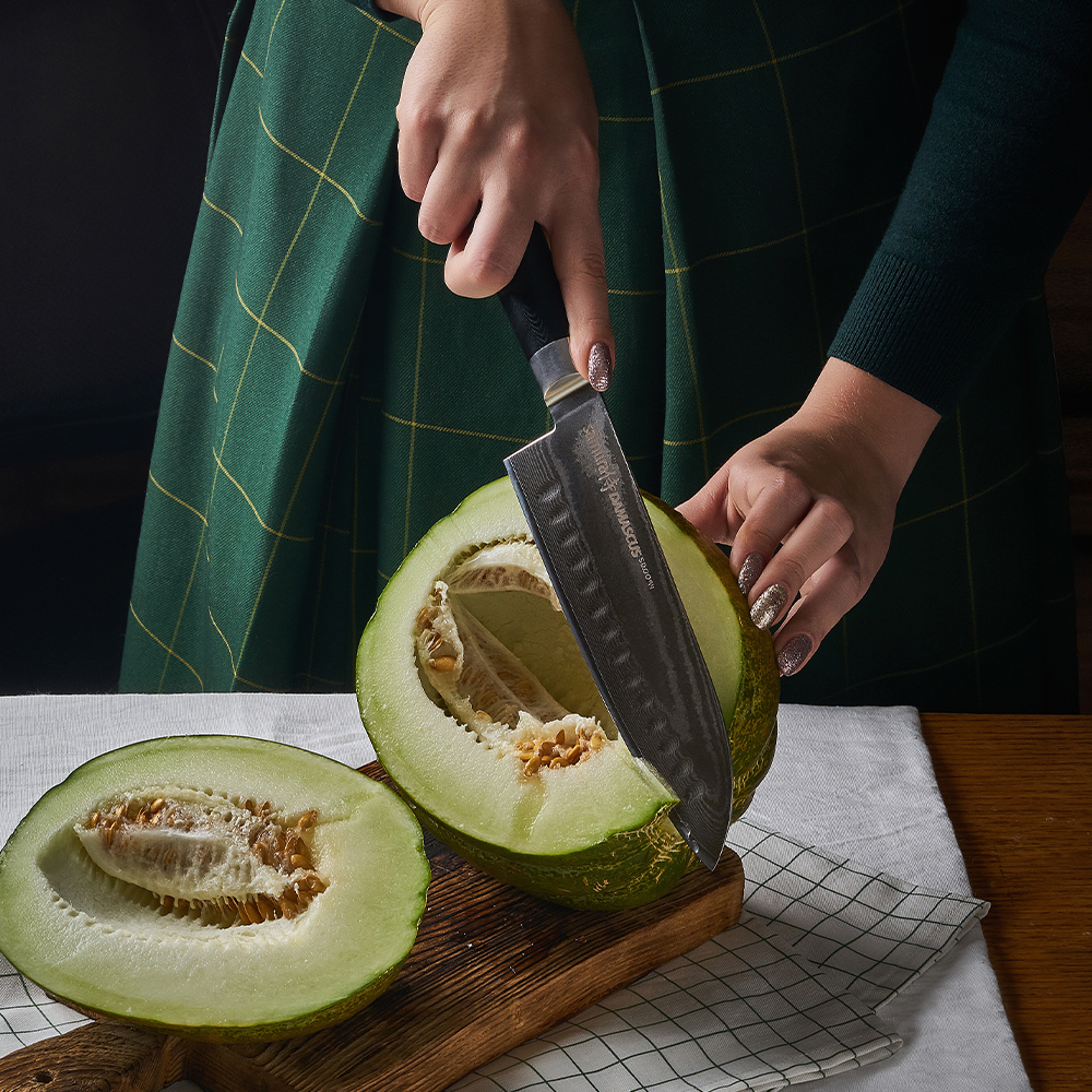 Samura DAMASCUS Santoku Knife - 180mm - Kitchenly