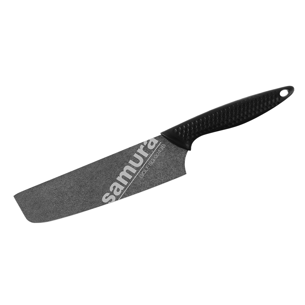 Samura GOLF Nakiri Knife - 167mm, Stonewash Finish - Kitchenly